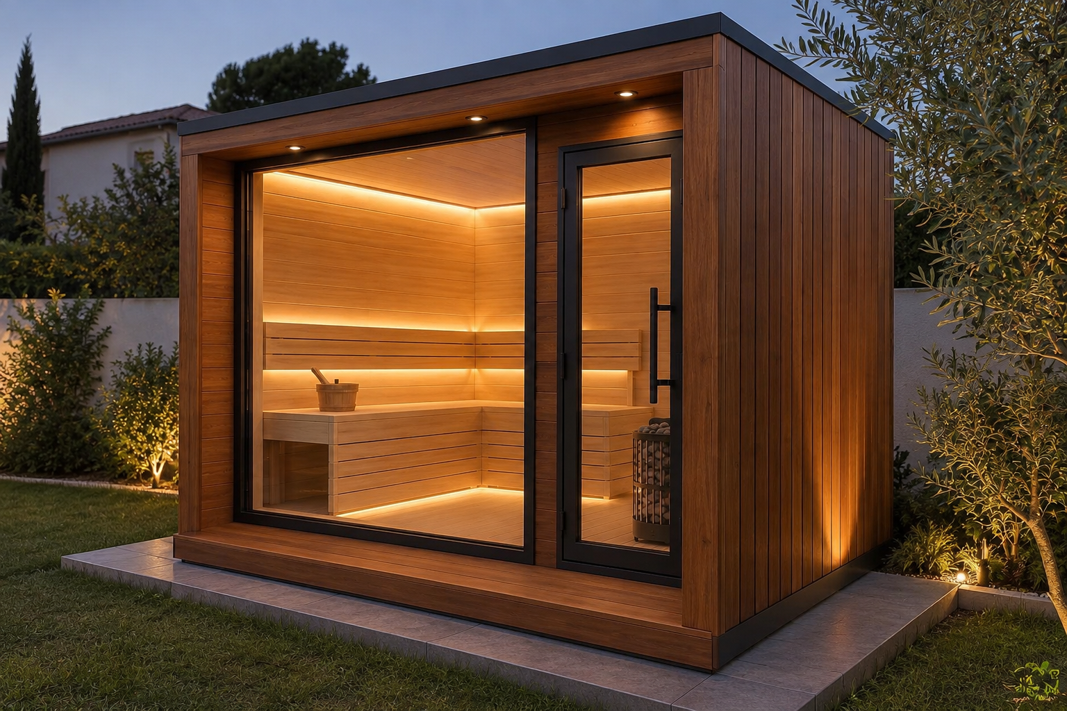 Classic Grand sauna installation — Private estate