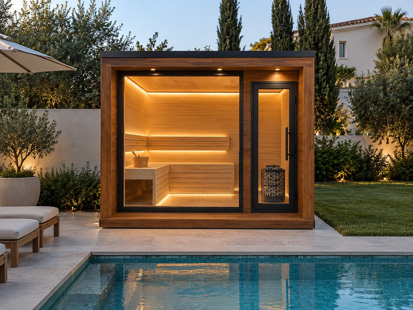 Classic Grand sauna installation — Private estate